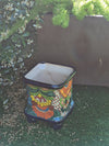 Gorgeous 4-Footed Planter, Talavera Ceramic Flower Pot, Handmade Pottery, Outdoor Garden Decor, Indoor Home Decor, Unique Housewarming Gift