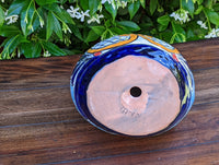 Owl Planter, Ceramic Flower Pot, Talavera Mexico Pottery, Colorful Indoor or Outdoor Owl Decor, Owl Gift figurine, Plant Pot, Home Decor