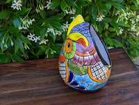 Owl Planter, Ceramic Flower Pot, Talavera Mexico Pottery, Colorful Indoor or Outdoor Owl Decor, Owl Gift figurine, Plant Pot, Home Decor