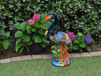 Flamingo Garden Decor & Yard Art, Talavera Pottery, Home Decor, Porch Decor, Outdoor Decoration (Order, Get Pics, Choose Your Favorite)