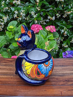 Cute Cat Flower Pot, Talavera Planter, Cat Decor, Flower Pots Indoor, Cat Decorations, Talavera Pottery, Handmade, Cute Cat Gifts