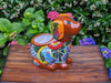 Cute Dog Flower Pot, Talavera Planter, Dog Decor, Flower Pots Outdoor, Dog Decorations, Handmade Mexican Talavera Pottery, Cute Dog Gifts