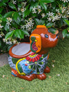 Cute Dog Flower Pot, Talavera Planter, Dog Decor, Flower Pots Outdoor, Dog Decorations, Handmade Mexican Talavera Pottery, Cute Dog Gifts