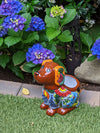 Cute Dog Flower Pot, Talavera Planter, Dog Decor, Flower Pots Outdoor, Dog Decorations, Handmade Mexican Talavera Pottery, Cute Dog Gifts