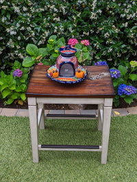 Ceramic Bird Feeder, Talavera Pottery, Decorative Outdoor Hanging Feeder Station w Chain, Handmade Mexican Pottery, Attract Wild Birds