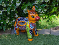 Cute Donkey Planter, Talavera Pottery, Planter Pot Decoration for Indoor Outdoor Home Decor, Handmade Mexican Burro Flower Pot