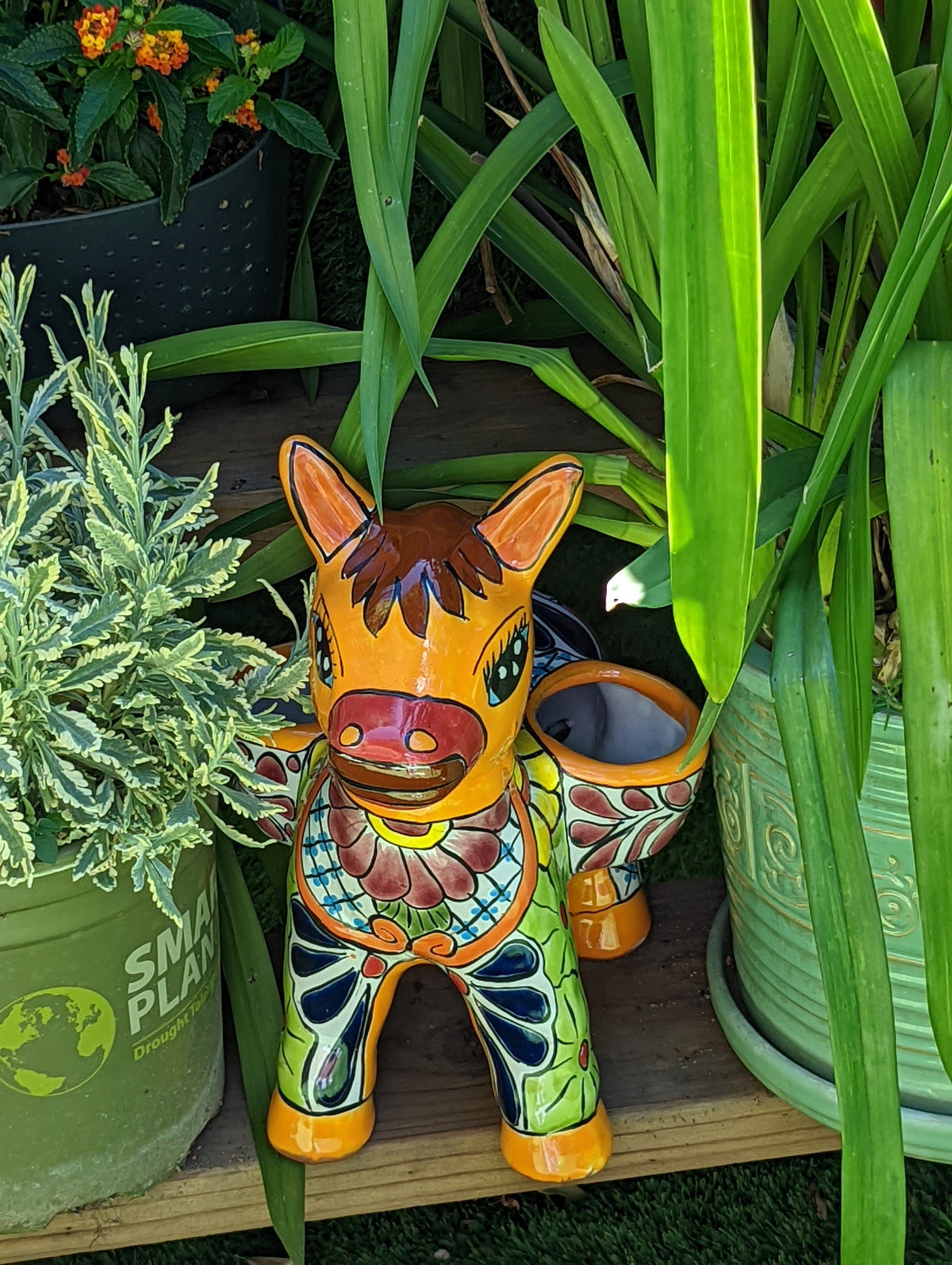 donkey planter pot Cute Donkey Planter, Talavera Pottery, Planter Pot Decoration for Indo – LUV2BRD