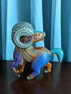 Ram Alebrije Figurine, Handmade Home Decor, Folk Art from Oaxaca Mexico, Original Wood Sculpture, Carved Animals, Unique Ram Statue Gift