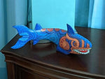 Shark Alebrije Figurine, Handmade Home Decor, Oaxaca Mexico FolkArt, Original Wood Sculpture, Carved Animal, Shark Statue