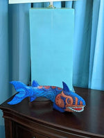 Shark Alebrije Figurine, Handmade Home Decor, Oaxaca Mexico FolkArt, Original Wood Sculpture, Carved Animal, Shark Statue