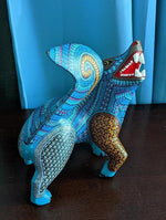 Wolf Alebrije Figurine, Handmade Home Decor, Folk Art from Oaxaca Mexico, Original Wood Sculpture, Carved Animals, Unique Wolf Statue Gift