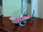 Shark Alebrije Figurine, Handmade Home Decor, Oaxaca Mexico FolkArt, Original Wood Sculpture, Carved Animal, Unique Gift