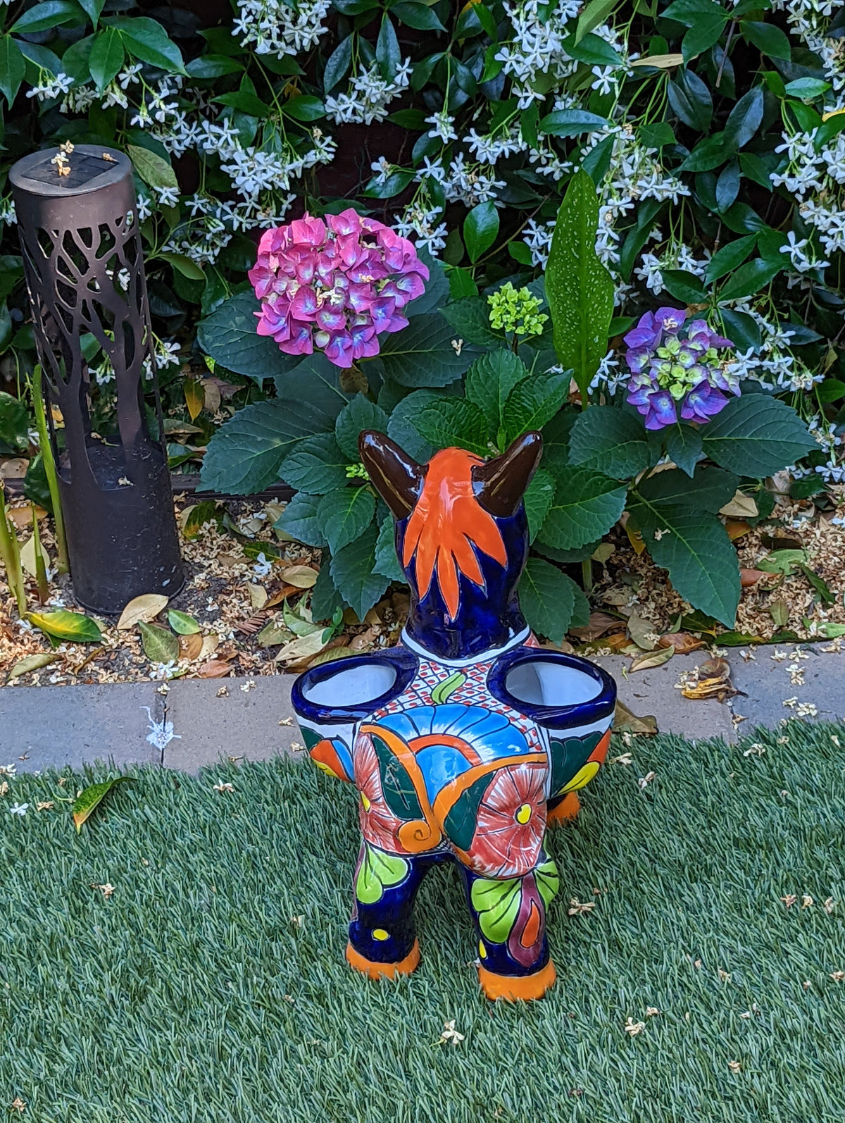 Cute Donkey Planter, Talavera Pottery, Planter Pot Decoration for Indoor Outdoor Home Decor, Handmade Mexican Burro Flower Pot