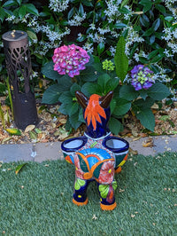 Cute Donkey Planter, Talavera Pottery, Planter Pot Decoration for Indoor Outdoor Home Decor, Handmade Mexican Burro Flower Pot