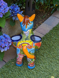 Cute Donkey Planter, Talavera Pottery, Planter Pot Decoration for Indoor Outdoor Home Decor, Handmade Mexican Burro Flower Pot