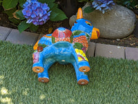 Cute Donkey Planter, Talavera Pottery, Planter Pot Decoration for Indoor Outdoor Home Decor, Handmade Mexican Burro Flower Pot