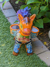 Cute Donkey Planter, Talavera Pottery, Planter Pot Decoration for Indoor Outdoor Home Decor, Handmade Mexican Burro Flower Pot