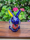 Rabbit Garden Decor, Cute Ceramic Rabbit Gift, Yard & Garden Art, Talavera Pottery, Handmade, Hand Painted, Rabbit Yard Decoration