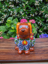 Cute Dog Flower Pot, Talavera Planter, Dog Decor, Flower Pots Outdoor, Dog Decorations, Handmade Mexican Talavera Pottery, Cute Dog Gifts