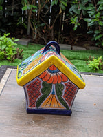 Ceramic Bird Feeder, Talavera Pottery, Decorative Outdoor Hanging Feeder Station, Handmade Mexican Pottery, Attract Wild Birds