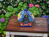 Ceramic Bird Feeder, Talavera Pottery, Decorative Outdoor Hanging Feeder Station, Handmade Mexican Pottery, Attract Wild Birds