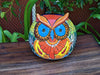 Ceramic Owl Planter, Talvera Pottery, Indoor or Outdoor Owl Flower Pot, Colorful Owl Decoration, Mexican Home Decor, Talavera Mexico Gifts