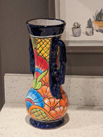 Flower Vase Home Decor, Talavera Mexican Pottery, Ceramic Vase, Hand Painted Decorative Vase, Colorful Home Decor, Wedding Gift