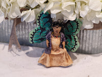 Angel Christmas Ornament, Handmade Home Decor from Oaxaca, Whimsical Mexico Folk Art, Angel Wings Wall Decor, Unique Butterfly Decor