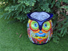 Gorgeous 14" Owl Flower Pot, Talavera Ceramic Planter, Handmade Pottery, Outdoor Garden Decor, Indoor Home Decor, Unique Gift for Birders