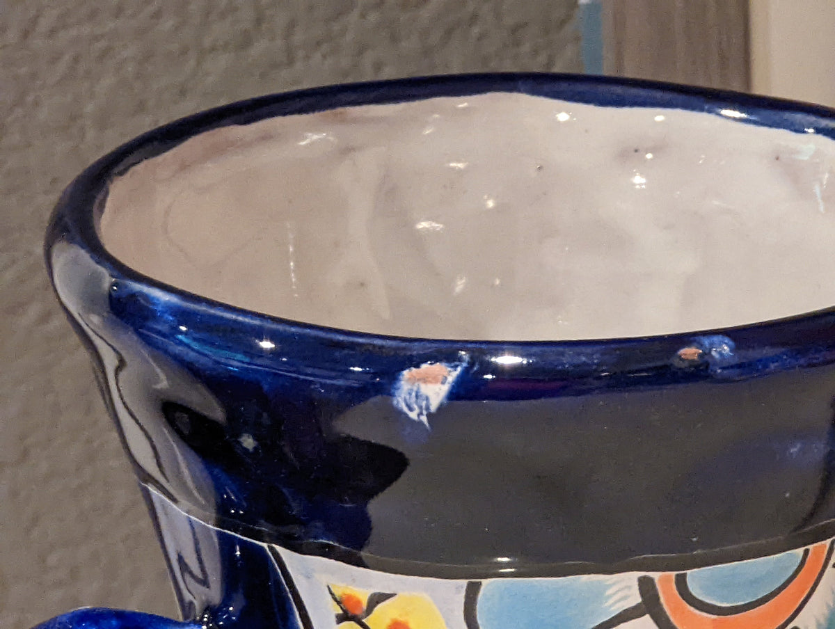 Flower Vase Home Decor, Talavera Mexican Pottery, Ceramic Vase, Hand Painted Decorative Vase, Colorful Home Decor, Wedding Gift