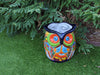 Gorgeous 14" Owl Flower Pot, Talavera Ceramic Planter, Handmade Pottery, Outdoor Garden Decor, Indoor Home Decor, Unique Gift for Birders