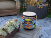 Colorful 12" Round Flower Pot, Talavera Ceramic Planter, Handmade Pottery, Outdoor Garden Decor, Indoor Home Decor, Unique Housewarming Gift