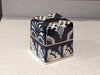 Tissue Holder, Blue & White Tissue Cover, Square Tissue Box Holder, Ceramic Talavera Pottery, Handmade in Mexico, 6" Tall