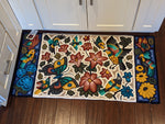 Mayan Art Home Decor, Unique Decorative Area Rug, Vibrant Wall Decor Tapestry, Handmade of Recycled Textiles by Maya Women in Guatemala