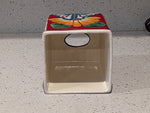 Tissue Holder, Blue & White Tissue Cover, Square Tissue Box Holder, Ceramic Talavera Pottery, Handmade in Mexico, 6" Tall