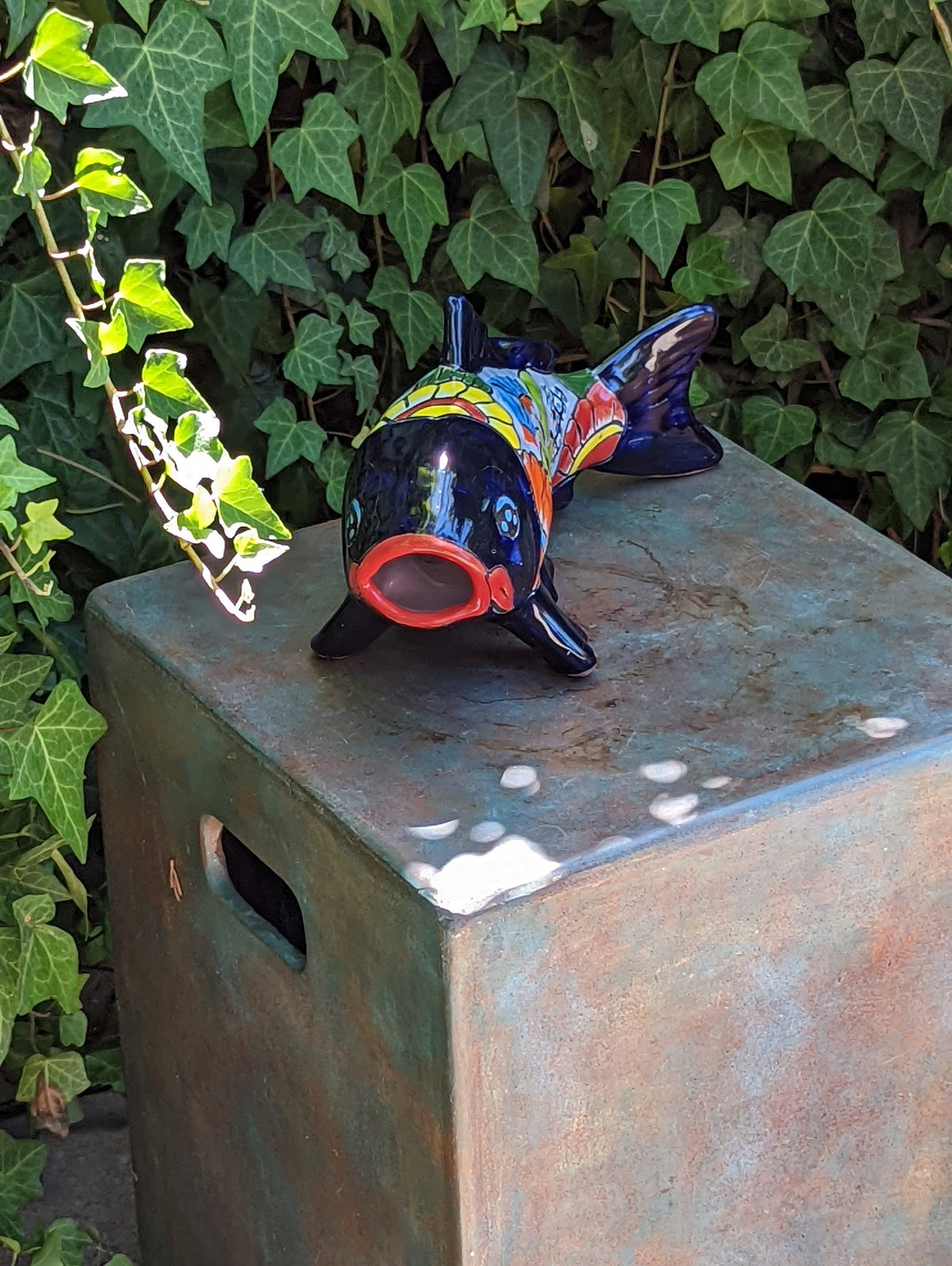 Ceramic Fish, Talavera Pottery, Handmade in Mexico, Fish Home Decor, Garden or Porch Decor, Yard Art, Unique Gift for Fish Lovers