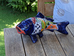 Ceramic Fish, Talavera Pottery, Handmade in Mexico, Fish Home Decor, Garden or Porch Decor, Yard Art, Unique Gift for Fish Lovers