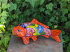 Ceramic Fish, Talavera Pottery, Handmade in Mexico, Fish Home Decor, Garden or Porch Decor, Yard Art, Unique Gift for Fish Lovers