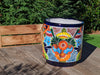 Colorful 12" Round Flower Pot, Talavera Ceramic Planter, Handmade Pottery, Outdoor Garden Decor, Indoor Home Decor, Unique Housewarming Gift