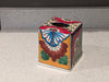 Tissue Holder, Blue & White Tissue Cover, Square Tissue Box Holder, Ceramic Talavera Pottery, Handmade in Mexico, 6" Tall