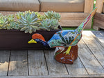 Roadrunner Garden Art, Outdoor Yard Decor, Home Decor or Patio Decor, Mexican Talavera Roadrunner Decoration for Your Home or Yard