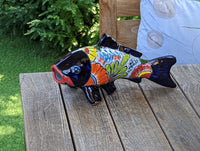 Ceramic Fish, Talavera Pottery, Handmade in Mexico, Fish Home Decor, Garden or Porch Decor, Yard Art, Unique Gift for Fish Lovers