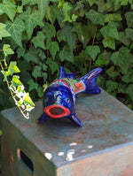 Ceramic Fish, Talavera Pottery, Handmade in Mexico, Fish Home Decor, Garden or Porch Decor, Yard Art, Unique Gift for Fish Lovers