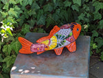 Ceramic Fish, Talavera Pottery, Handmade in Mexico, Fish Home Decor, Garden or Porch Decor, Yard Art, Unique Gift for Fish Lovers