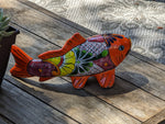 Ceramic Fish, Talavera Pottery, Handmade in Mexico, Fish Home Decor, Garden or Porch Decor, Yard Art, Unique Gift for Fish Lovers