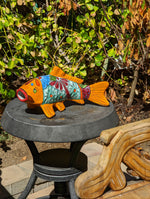 Ceramic Koi Fish, Talavera Pottery, Handmade in Mexico, Fish Figurine Home Decor, Garden or Porch Decor, Fish Yard Art, Gift for Fish Lovers