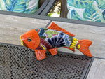 Ceramic Koi Fish, Talavera Pottery, Handmade in Mexico, Fish Figurine Home Decor, Garden or Porch Decor, Fish Yard Art, Gift for Fish Lovers