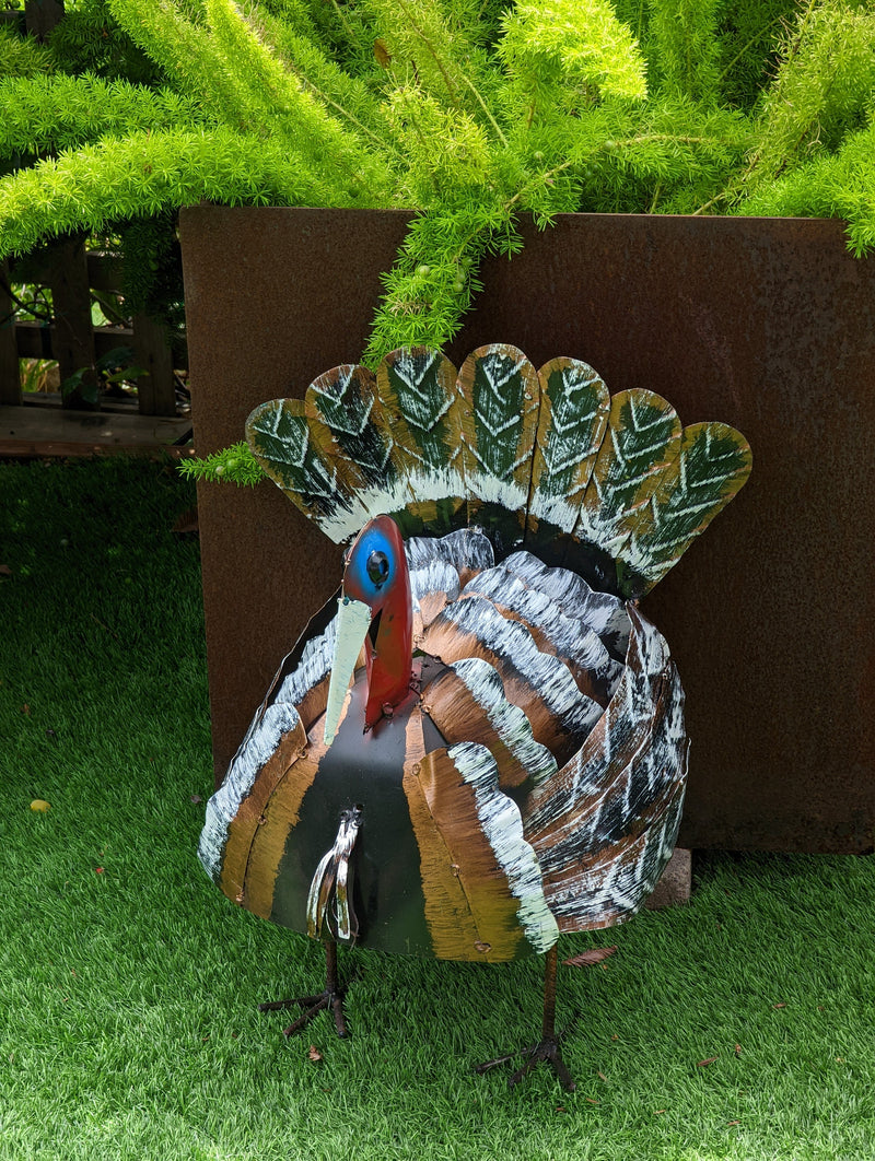 Thanksgiving Turkey Garden Art, Outdoor Decoration, Metal Turkey Thanksgiving Decor for Home or Yard or Table, Fall Decor, Happy Turkey Day