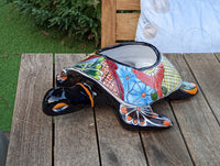Mexican Turtle Planter, Planter Pot Outdoor Indoor, Talavera Pottery, Handmade Mexican Garden Decor, Yard Decor, Garden Planter, Home Decor