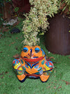 Frog Flower Pot, Colorful Ceramic Planter, Talavera Pottery, Indoor Outdoor Planter, Talavera Pot, Mexican Planter, Handmade Frog Pot, Large